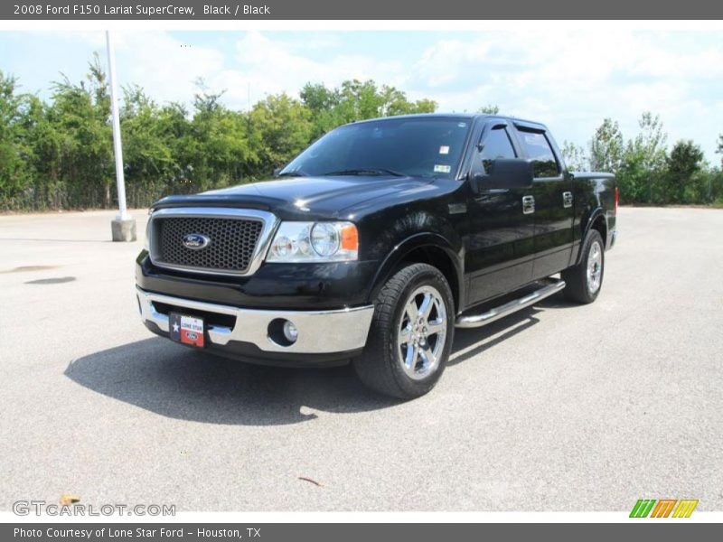 Black / Black 2008 Ford F150 Lariat SuperCrew