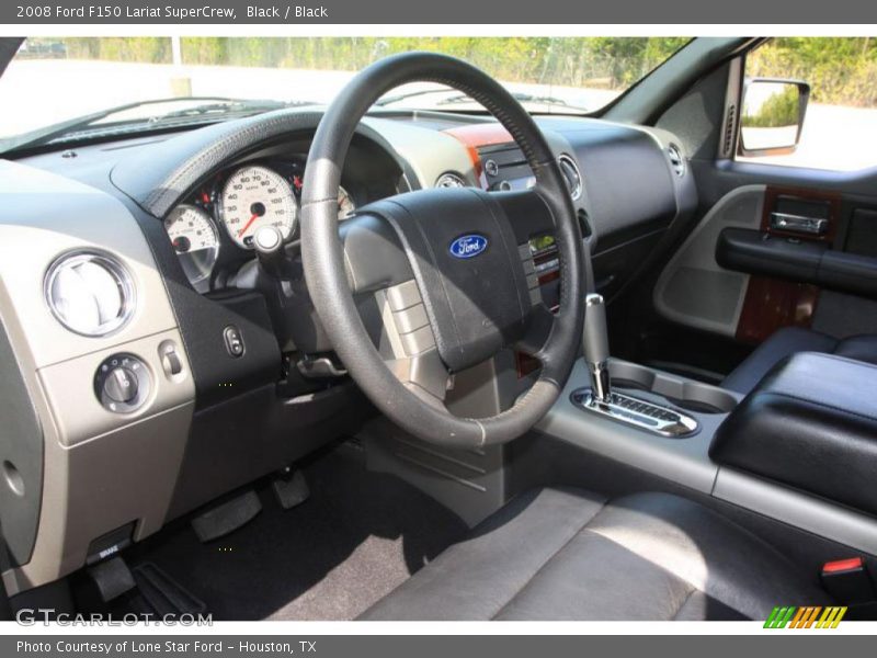 Black / Black 2008 Ford F150 Lariat SuperCrew