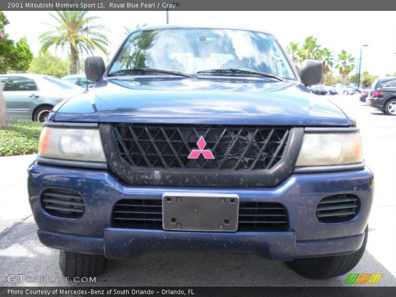 Royal Blue Pearl / Gray 2001 Mitsubishi Montero Sport LS