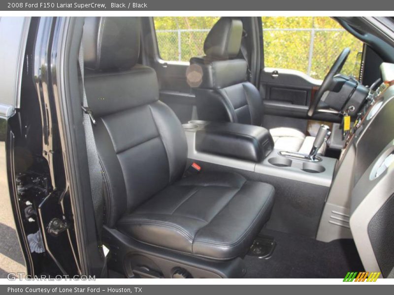 Black / Black 2008 Ford F150 Lariat SuperCrew