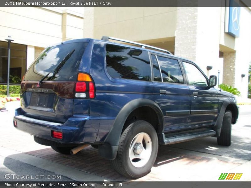 Royal Blue Pearl / Gray 2001 Mitsubishi Montero Sport LS