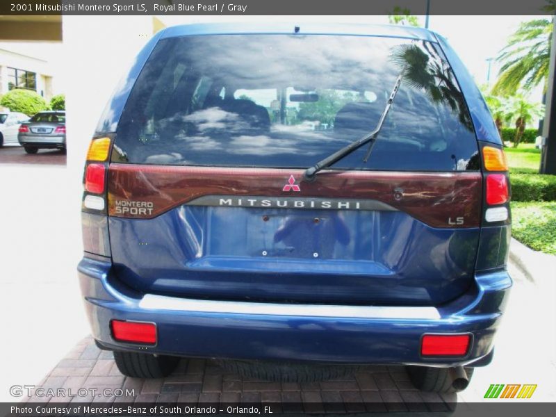 Royal Blue Pearl / Gray 2001 Mitsubishi Montero Sport LS