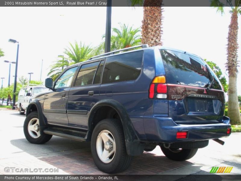 Royal Blue Pearl / Gray 2001 Mitsubishi Montero Sport LS