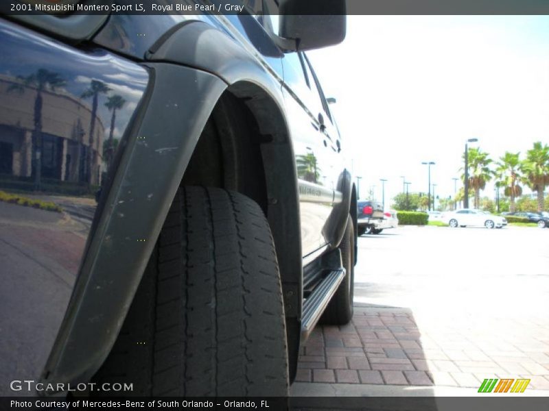 Royal Blue Pearl / Gray 2001 Mitsubishi Montero Sport LS