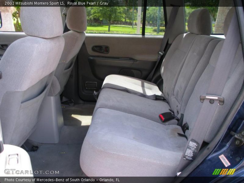 Royal Blue Pearl / Gray 2001 Mitsubishi Montero Sport LS