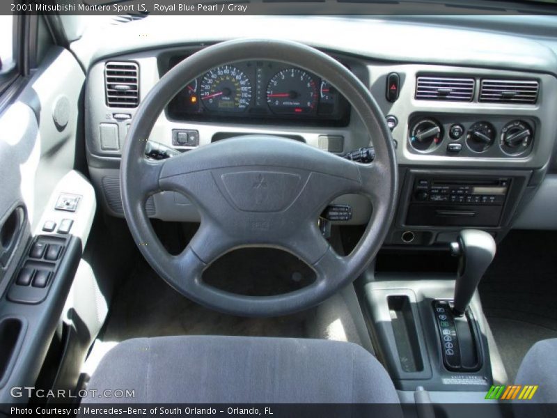 Royal Blue Pearl / Gray 2001 Mitsubishi Montero Sport LS