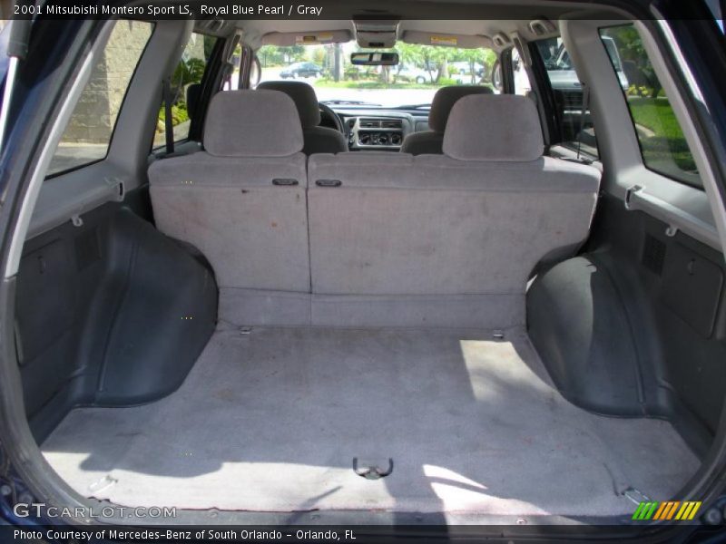 Royal Blue Pearl / Gray 2001 Mitsubishi Montero Sport LS