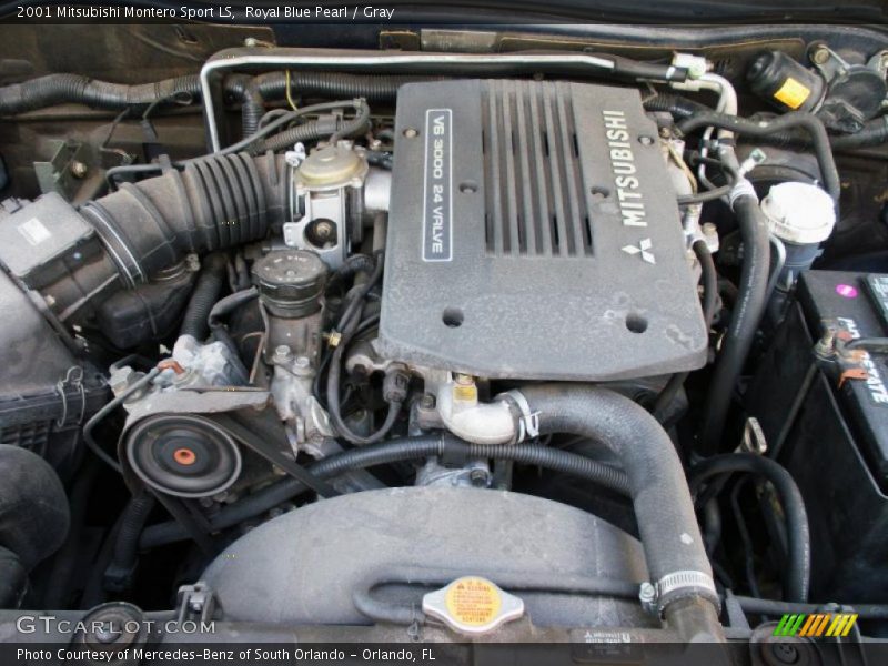 Royal Blue Pearl / Gray 2001 Mitsubishi Montero Sport LS