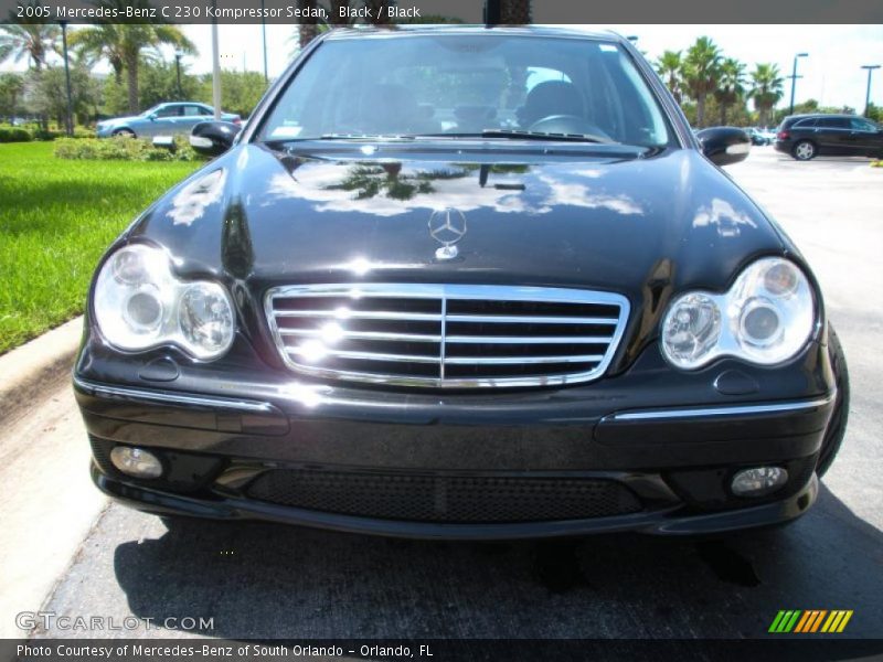 Black / Black 2005 Mercedes-Benz C 230 Kompressor Sedan