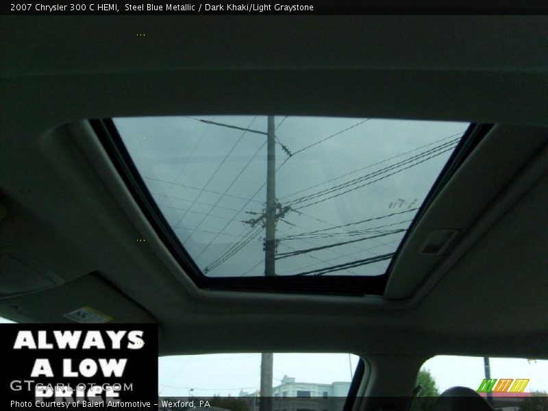 Steel Blue Metallic / Dark Khaki/Light Graystone 2007 Chrysler 300 C HEMI