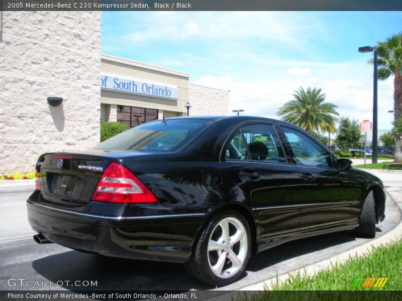 Black / Black 2005 Mercedes-Benz C 230 Kompressor Sedan