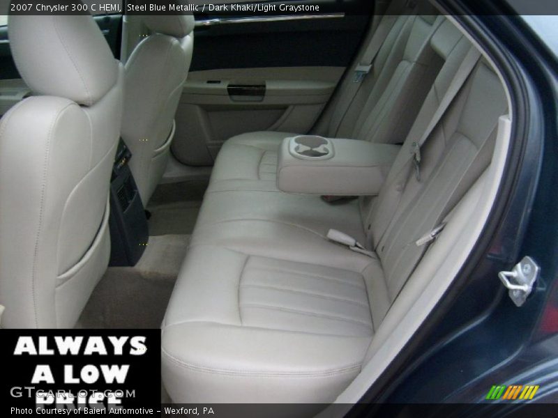 Steel Blue Metallic / Dark Khaki/Light Graystone 2007 Chrysler 300 C HEMI