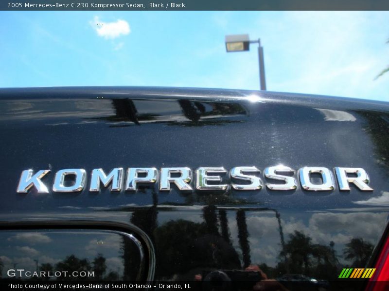 Black / Black 2005 Mercedes-Benz C 230 Kompressor Sedan