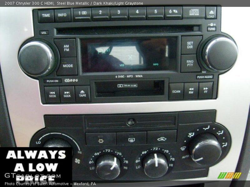 Steel Blue Metallic / Dark Khaki/Light Graystone 2007 Chrysler 300 C HEMI