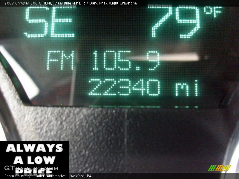 Steel Blue Metallic / Dark Khaki/Light Graystone 2007 Chrysler 300 C HEMI