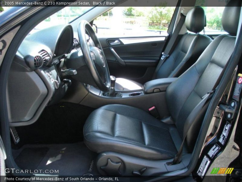 Black / Black 2005 Mercedes-Benz C 230 Kompressor Sedan