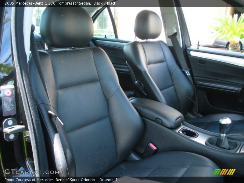 Black / Black 2005 Mercedes-Benz C 230 Kompressor Sedan