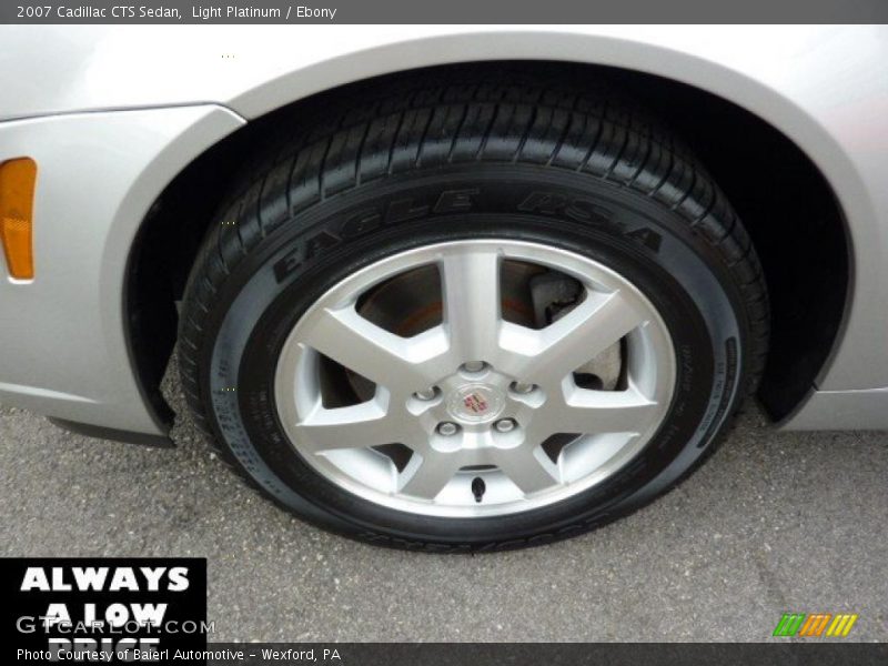 Light Platinum / Ebony 2007 Cadillac CTS Sedan