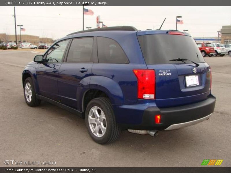 Sapphire Blue Metallic / Beige 2008 Suzuki XL7 Luxury AWD