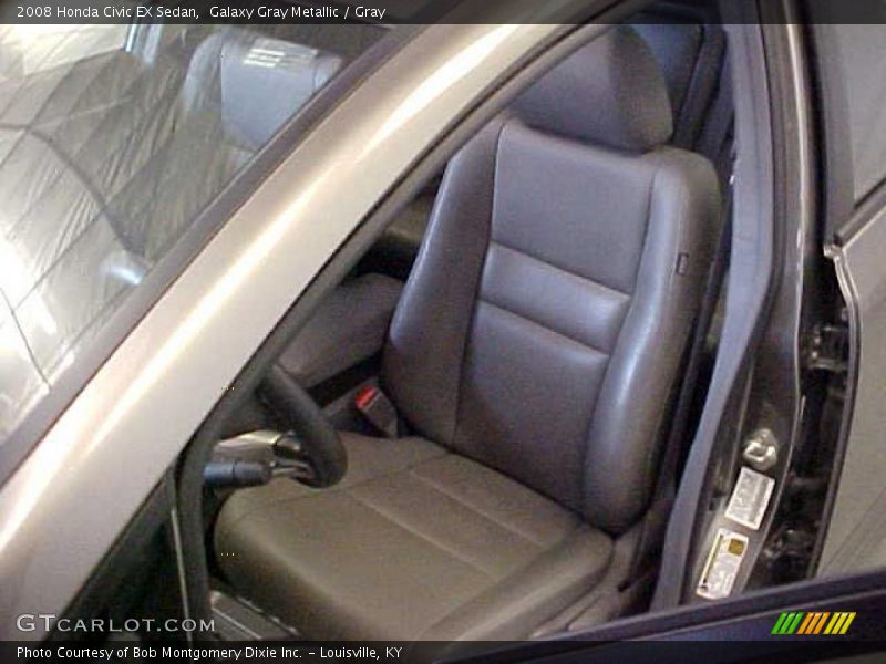 Galaxy Gray Metallic / Gray 2008 Honda Civic EX Sedan
