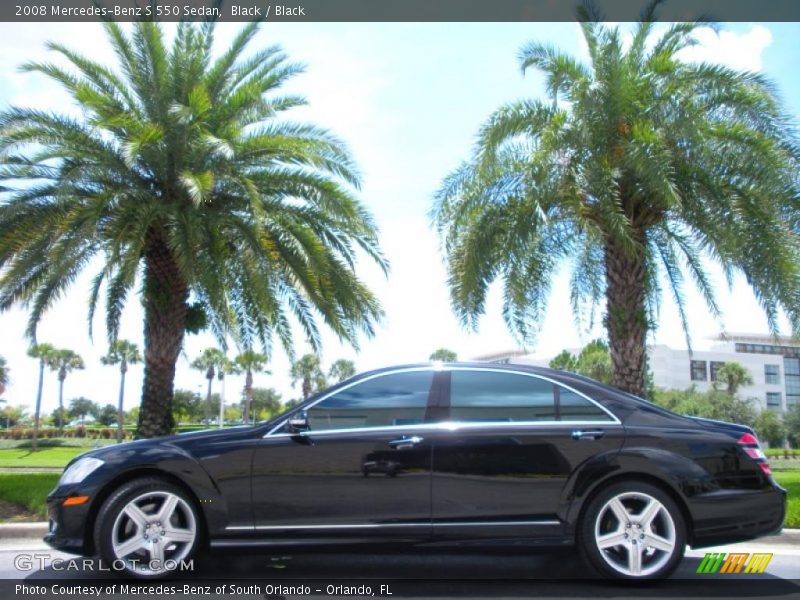 Black / Black 2008 Mercedes-Benz S 550 Sedan