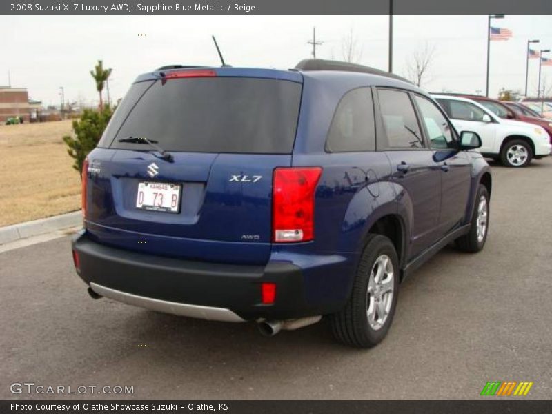 Sapphire Blue Metallic / Beige 2008 Suzuki XL7 Luxury AWD