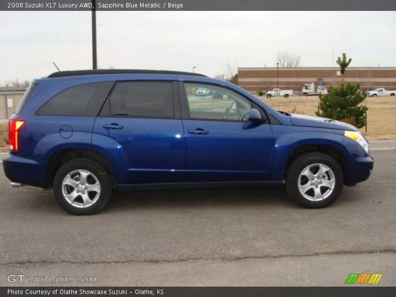 Sapphire Blue Metallic / Beige 2008 Suzuki XL7 Luxury AWD