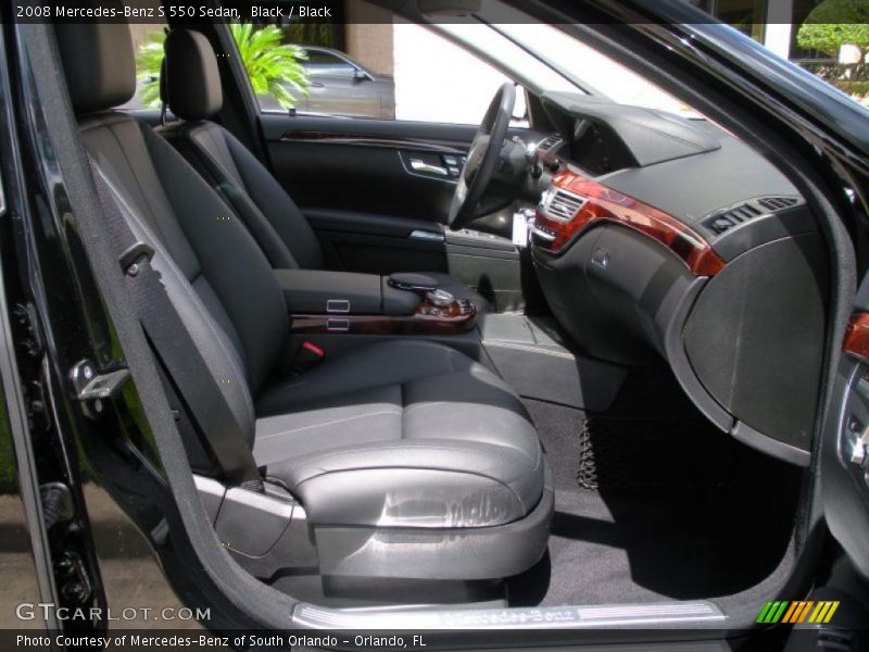 Black / Black 2008 Mercedes-Benz S 550 Sedan