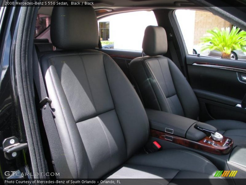 Black / Black 2008 Mercedes-Benz S 550 Sedan