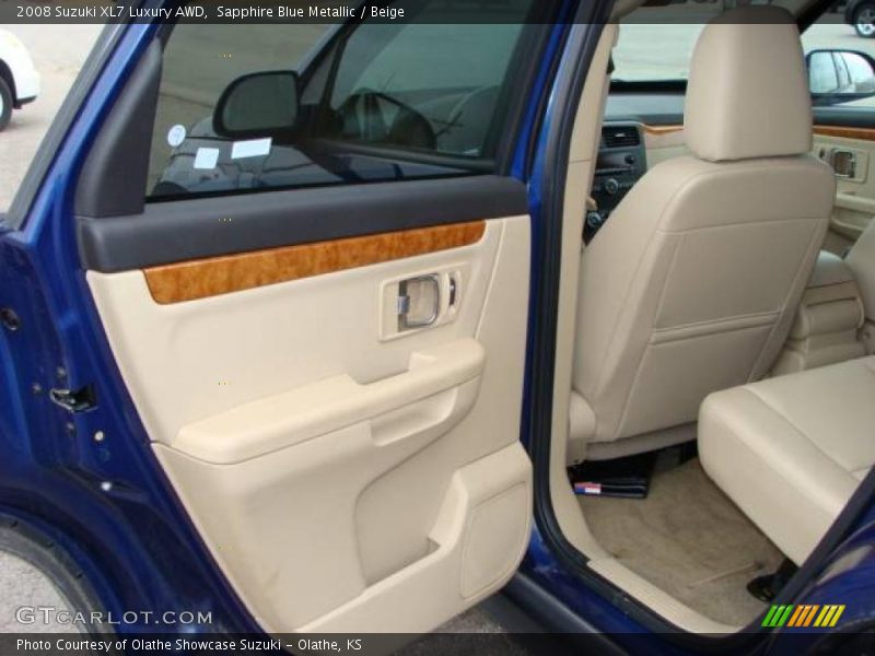 Sapphire Blue Metallic / Beige 2008 Suzuki XL7 Luxury AWD