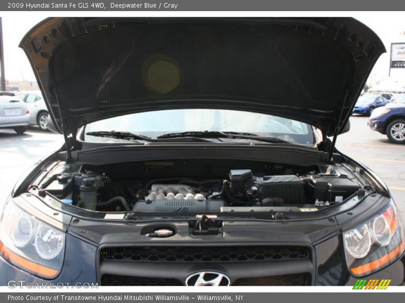 Deepwater Blue / Gray 2009 Hyundai Santa Fe GLS 4WD