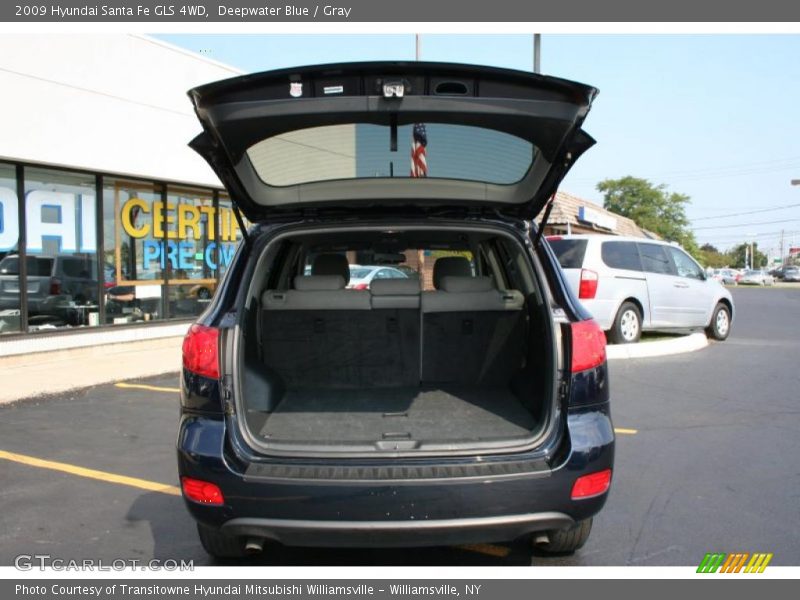 Deepwater Blue / Gray 2009 Hyundai Santa Fe GLS 4WD