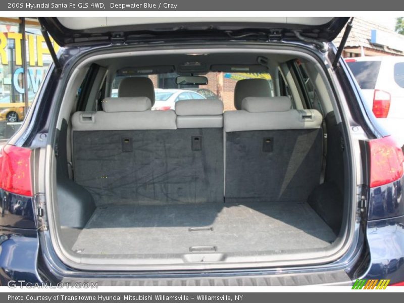 Deepwater Blue / Gray 2009 Hyundai Santa Fe GLS 4WD