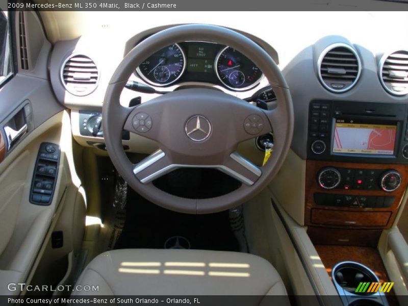 Black / Cashmere 2009 Mercedes-Benz ML 350 4Matic