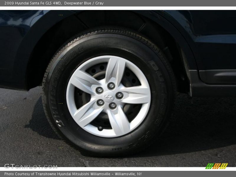 Deepwater Blue / Gray 2009 Hyundai Santa Fe GLS 4WD