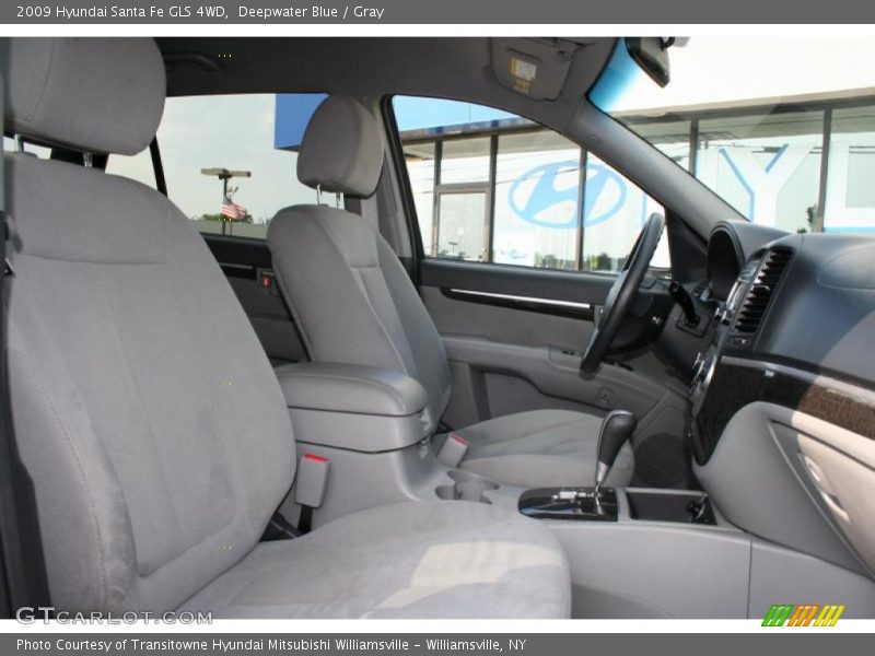 Deepwater Blue / Gray 2009 Hyundai Santa Fe GLS 4WD
