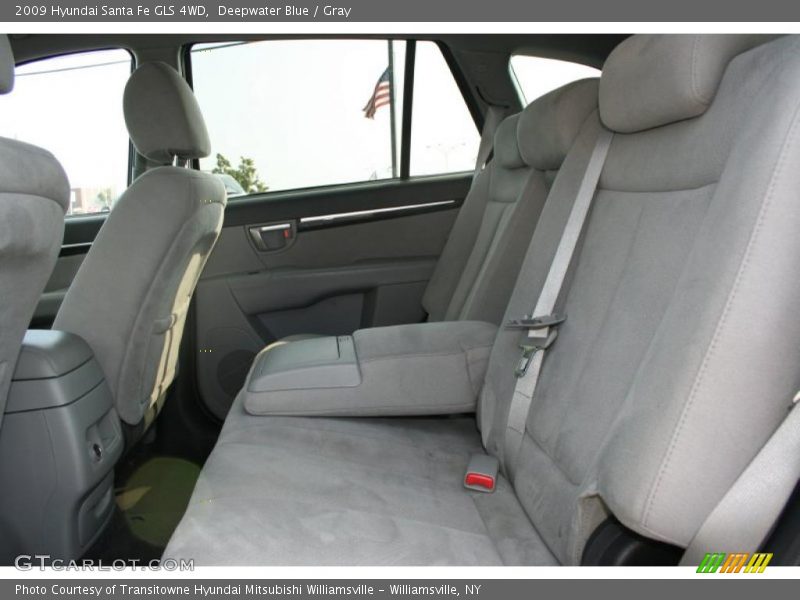 Deepwater Blue / Gray 2009 Hyundai Santa Fe GLS 4WD