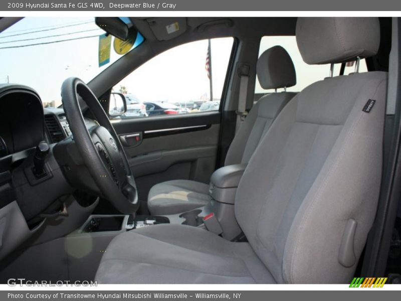 Deepwater Blue / Gray 2009 Hyundai Santa Fe GLS 4WD