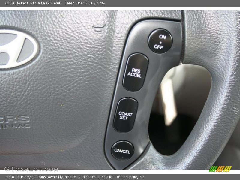 Deepwater Blue / Gray 2009 Hyundai Santa Fe GLS 4WD