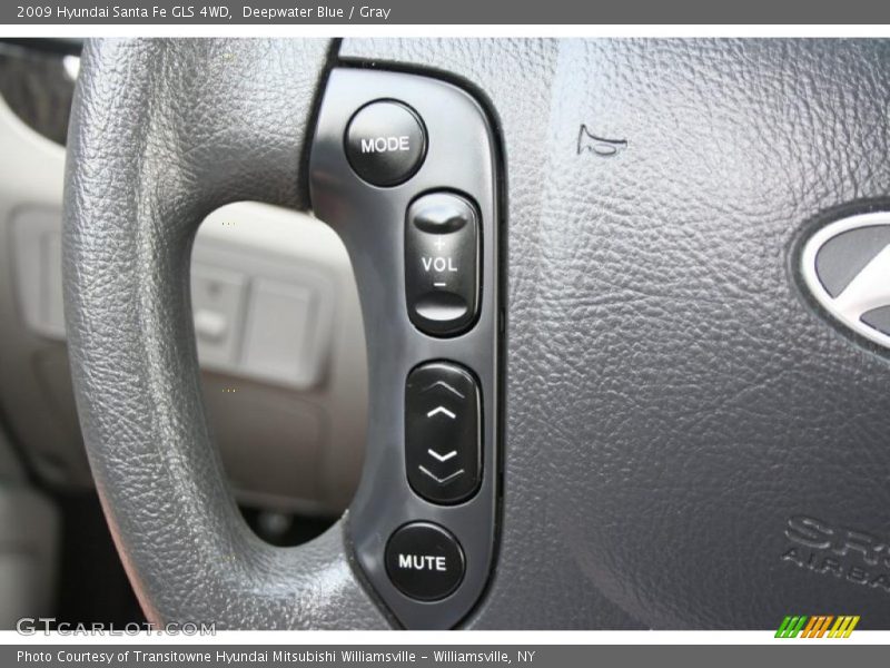 Deepwater Blue / Gray 2009 Hyundai Santa Fe GLS 4WD