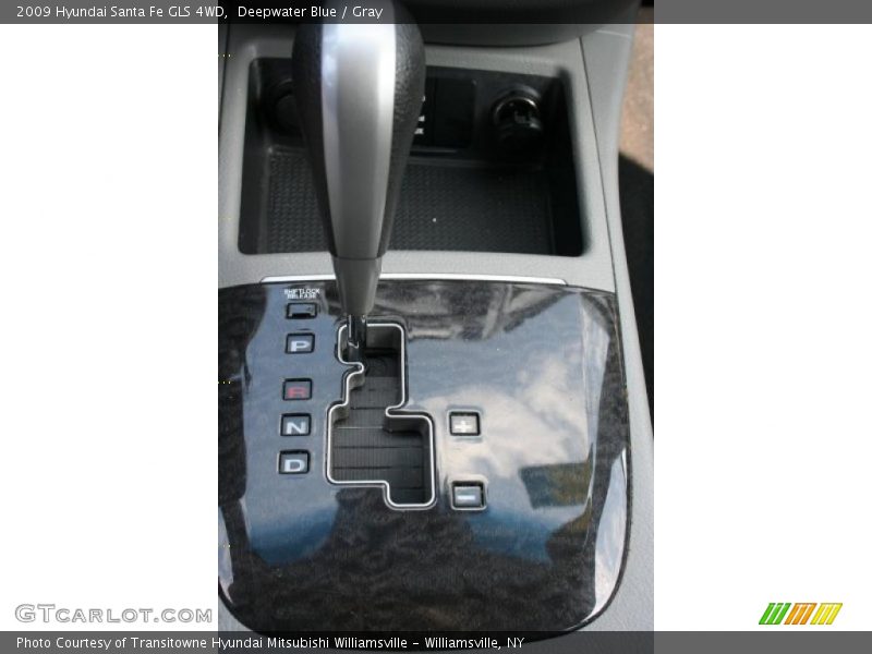 Deepwater Blue / Gray 2009 Hyundai Santa Fe GLS 4WD