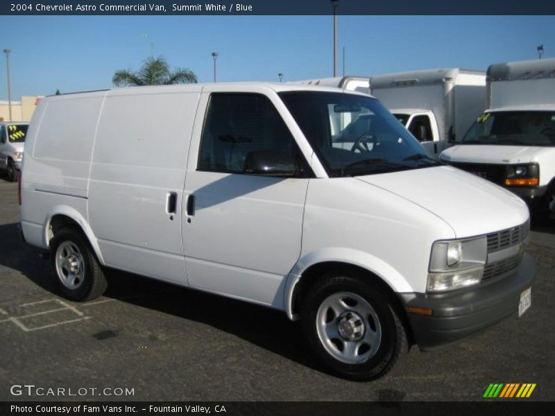 Summit White / Blue 2004 Chevrolet Astro Commercial Van