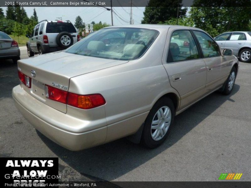 Cashmere Beige Metallic / Oak 2001 Toyota Camry LE