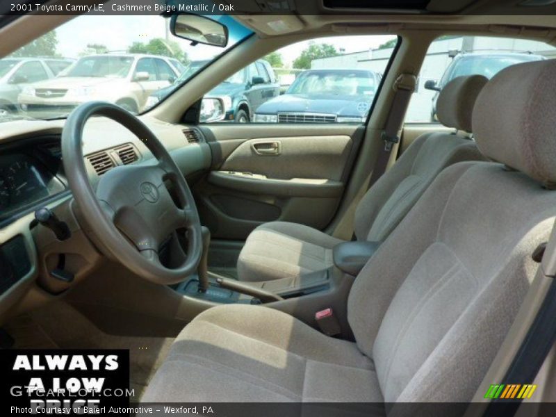 Cashmere Beige Metallic / Oak 2001 Toyota Camry LE