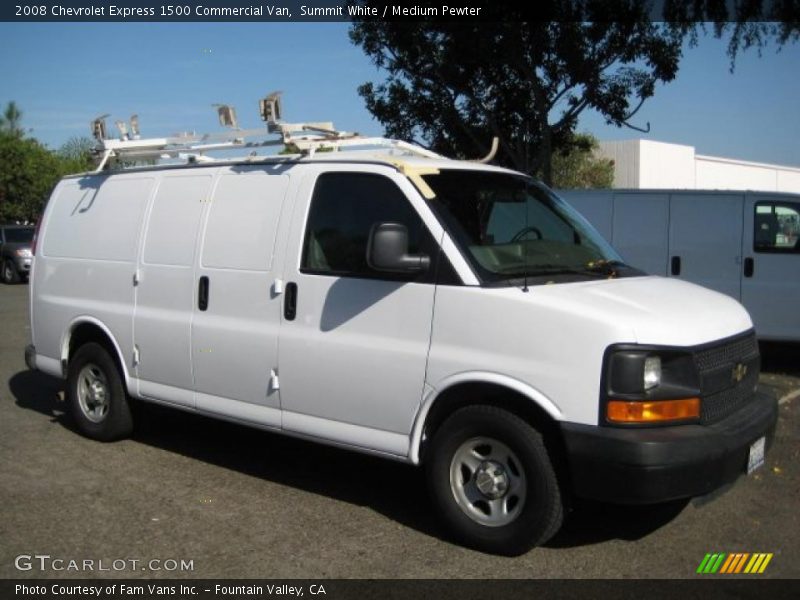 Summit White / Medium Pewter 2008 Chevrolet Express 1500 Commercial Van