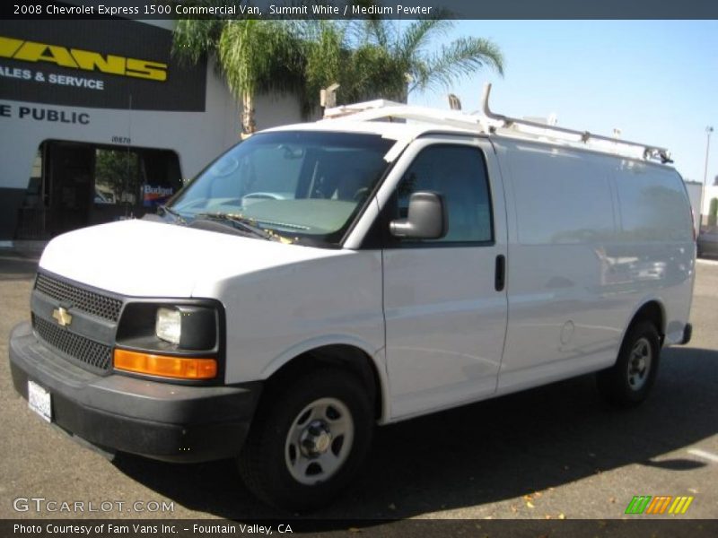 Summit White / Medium Pewter 2008 Chevrolet Express 1500 Commercial Van