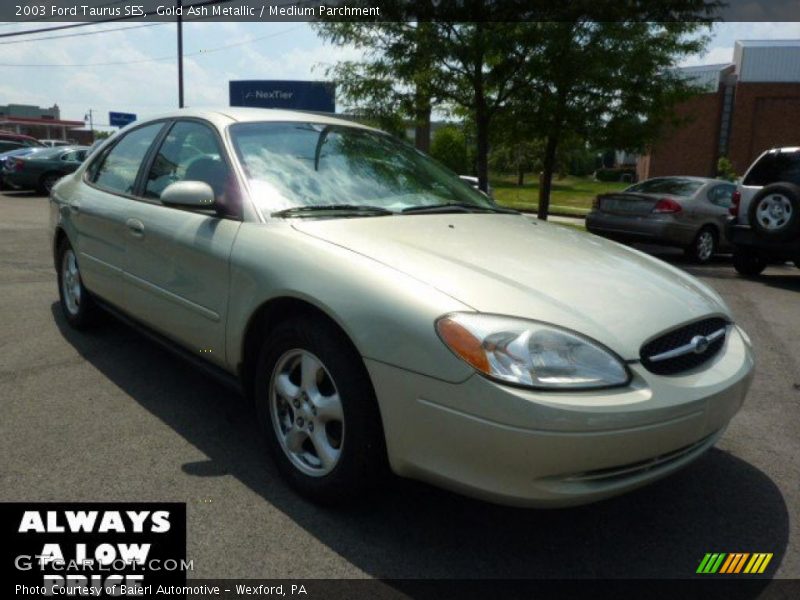 Gold Ash Metallic / Medium Parchment 2003 Ford Taurus SES