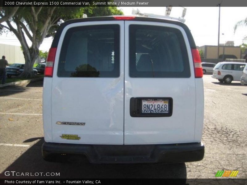 Summit White / Medium Pewter 2008 Chevrolet Express 1500 Commercial Van