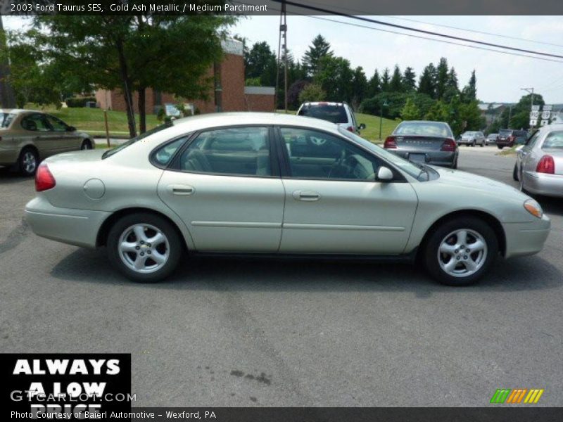 Gold Ash Metallic / Medium Parchment 2003 Ford Taurus SES
