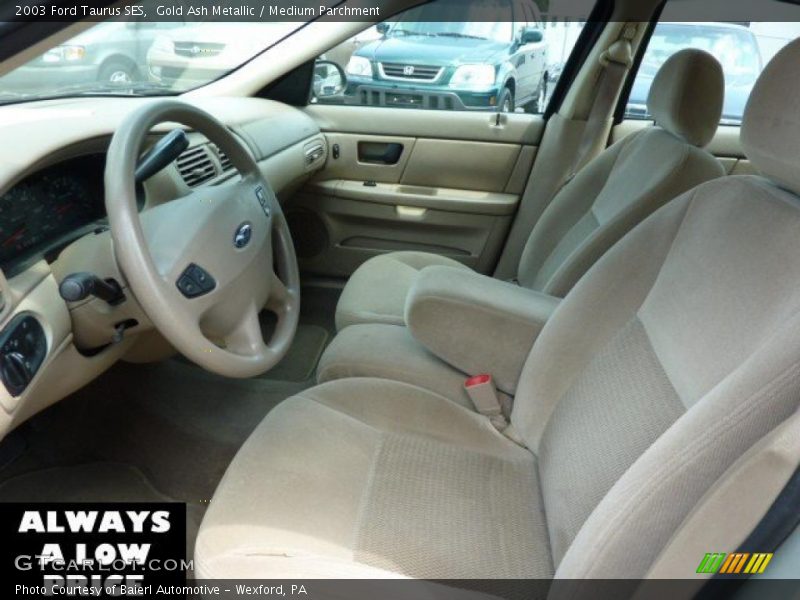 Gold Ash Metallic / Medium Parchment 2003 Ford Taurus SES